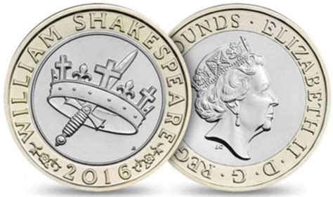 william shakespeare pound coin for sale